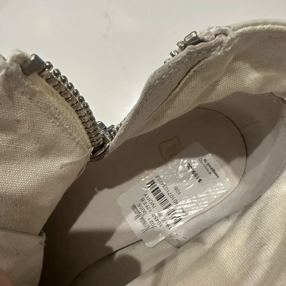Ash Women's White High-Top Wedge Sneakers - Picture 6 of 9